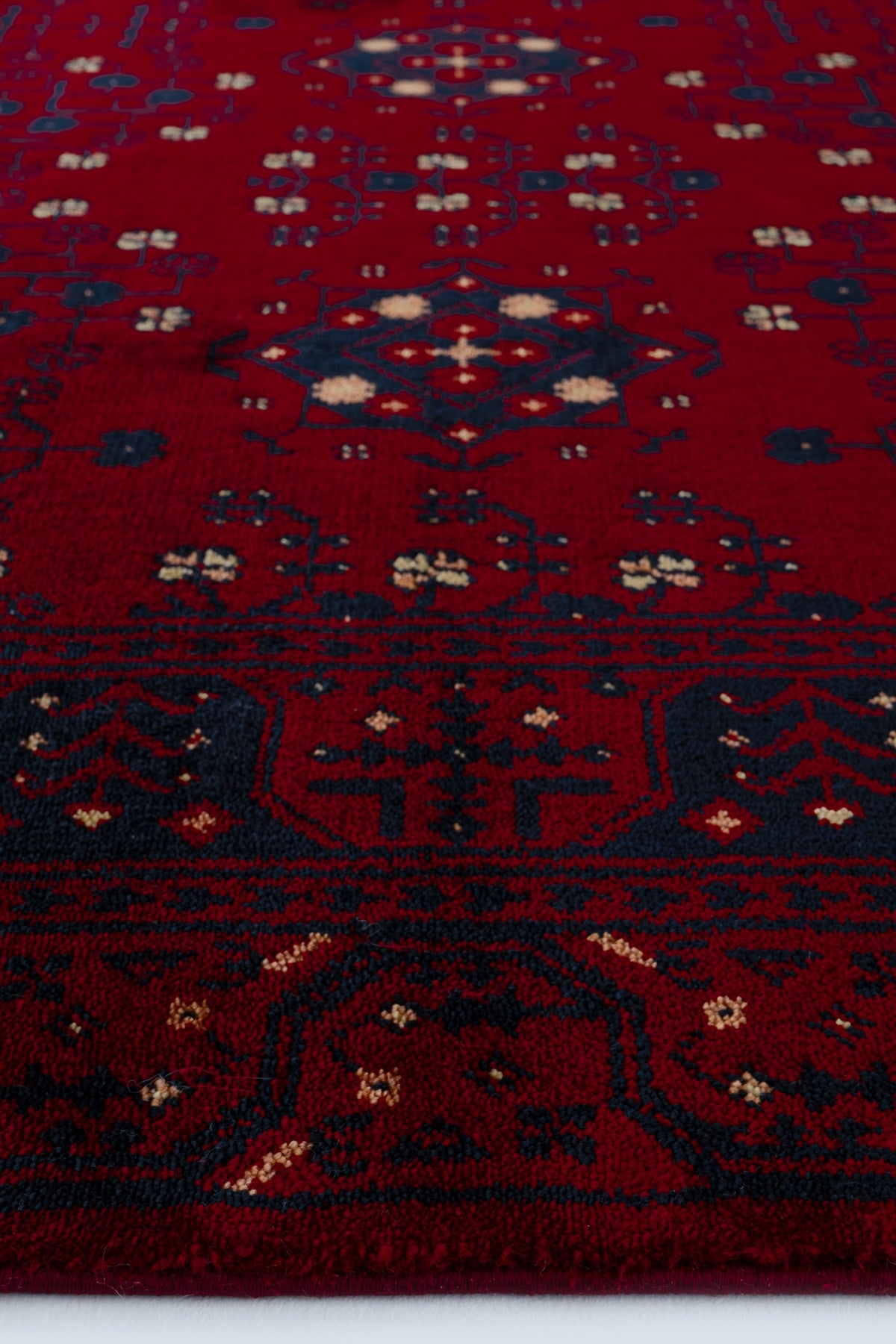 Cool Halı Beyoğlu 959 Kırmızı Afgan / Yağcıbedir Desenli Özel Tezgah Uşak Halısı