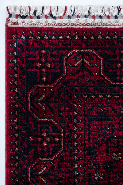 Cool Halı Beyoğlu 960 Kırmızı Afgan / Yağcıbedir Desenli Özel Tezgah Uşak Halısı
