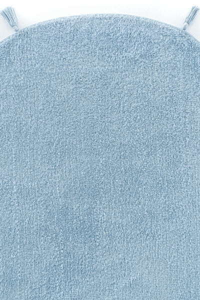 Cool Halı Cool Cotton CCN Plain Mavi Yıkanabilir Yuvarlak Bebek Halısı