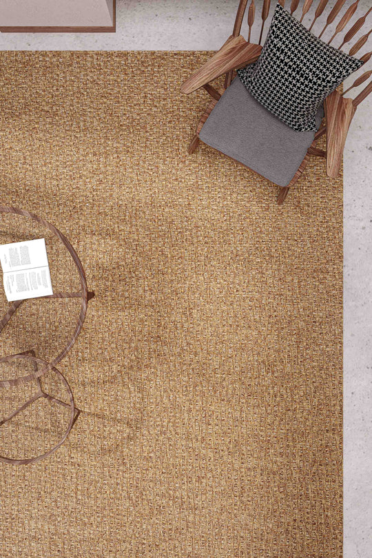 Cool Halı Milano 666 Kahve Hasır Dokulu Kesme Halı