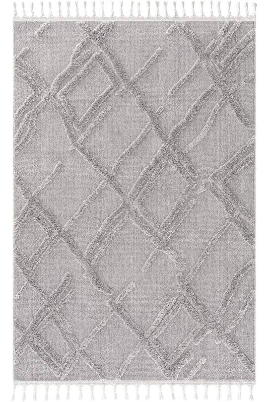 Cool Halı Palazzo PLZ 03 Gri Yumuşak ve Parlak Tuşeli İskandinav Halı