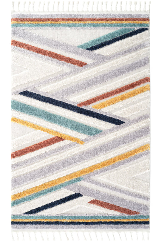 Cool Halı Palazzo PLZ 05 Multi Yumuşak Ve Parlak Tuşeli İskandinav Halı
