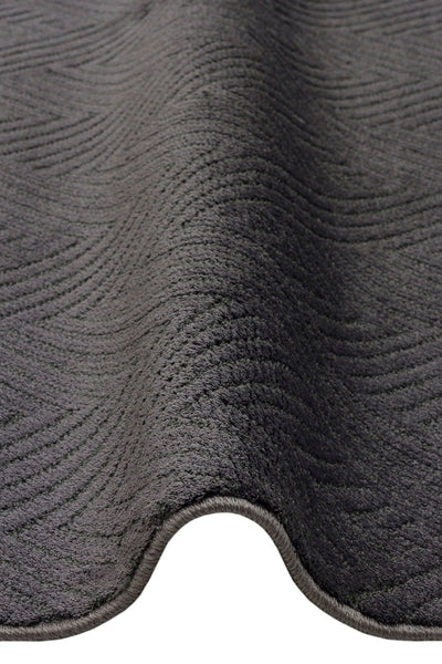Cool Halı Scape 01 Siyah Yumuşak Dokulu Modern Kesme Halı