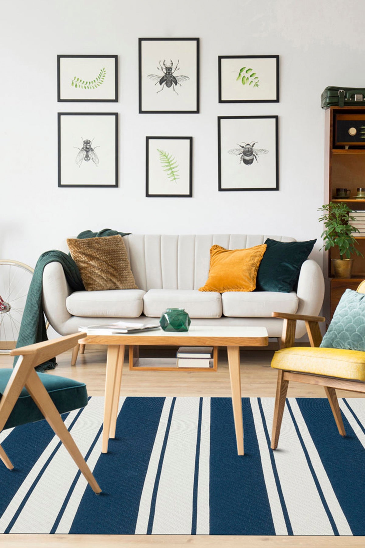 Cool Halı Perla PR 12 Marine Çift Taraflı Yıkanabilir Kilim