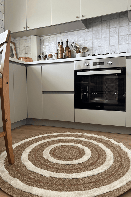 Cool Halı Safari 675 Somon Dekoratif Yuvarlak İskandinav Halı