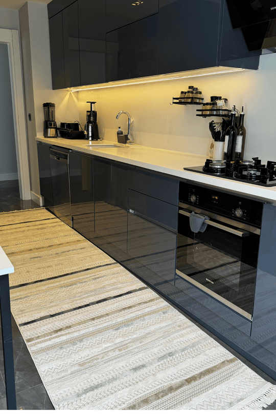 Cool Halı Ares 8803 Bej Modern Kesme Salon Halısı