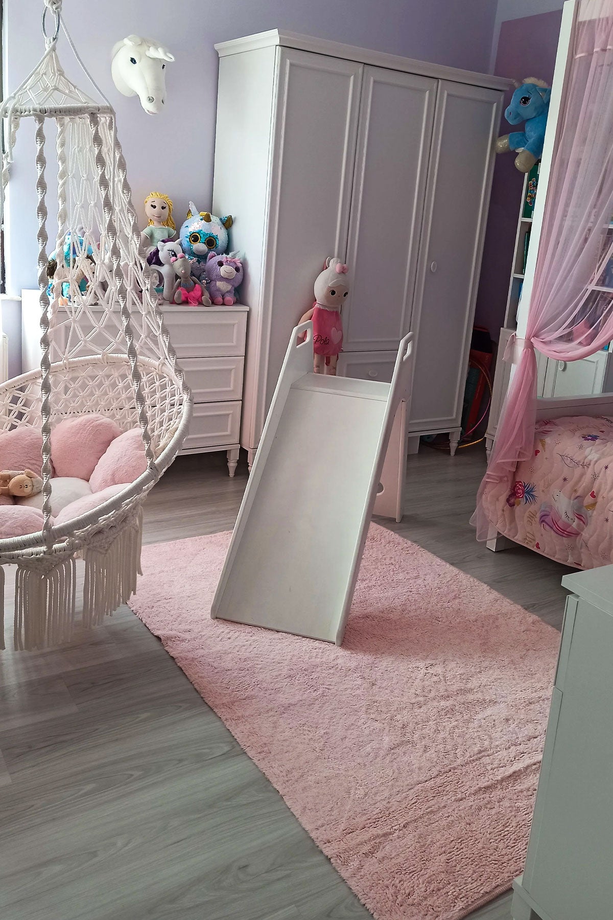 Cool Halı Cool Cotton CCN Plain Pudra Yıkanabilir Bebek Halısı