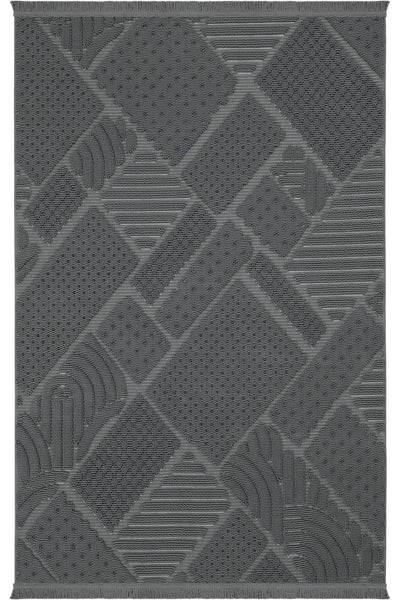 Cool Halı Wood 1119 Antrasit Bukle Dokuma Modern Halı