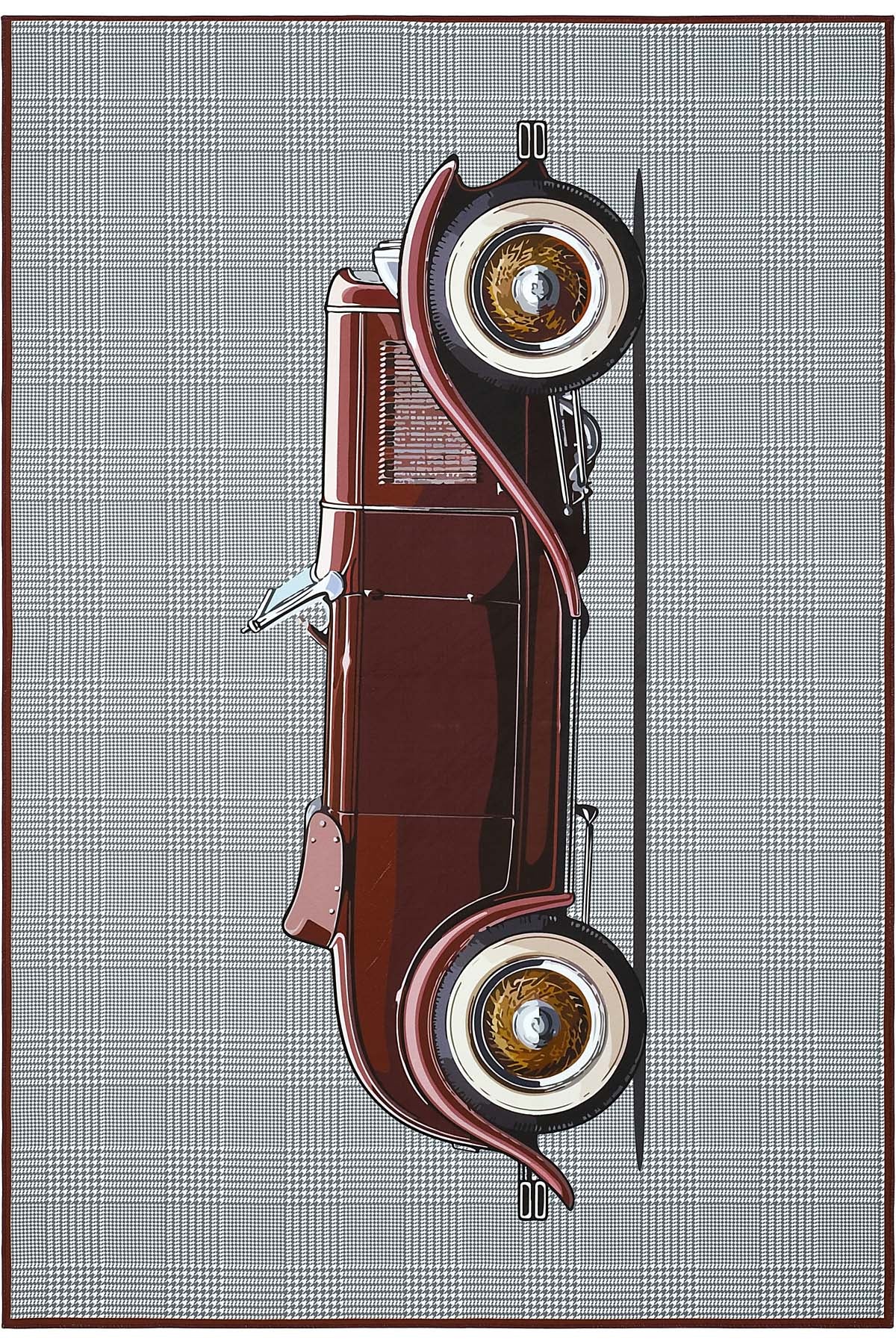 Cool Halı Agnes 304 Beyaz Bordo Özel Tasarım Halı