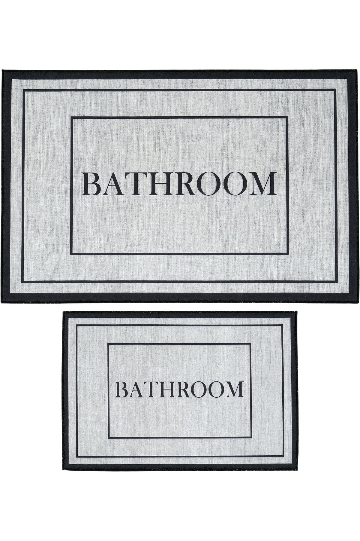 Cool Halı Armasi 101 Gri 2'li Banyo Paspası