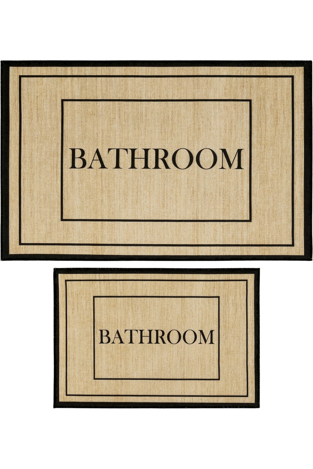 Cool Halı Armasi 103 Siyah Kahve 2'li Banyo Paspası