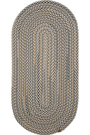Cool Halı Glenn 618 Gri Kahve El Dokuması Dekoratif Oval Halı