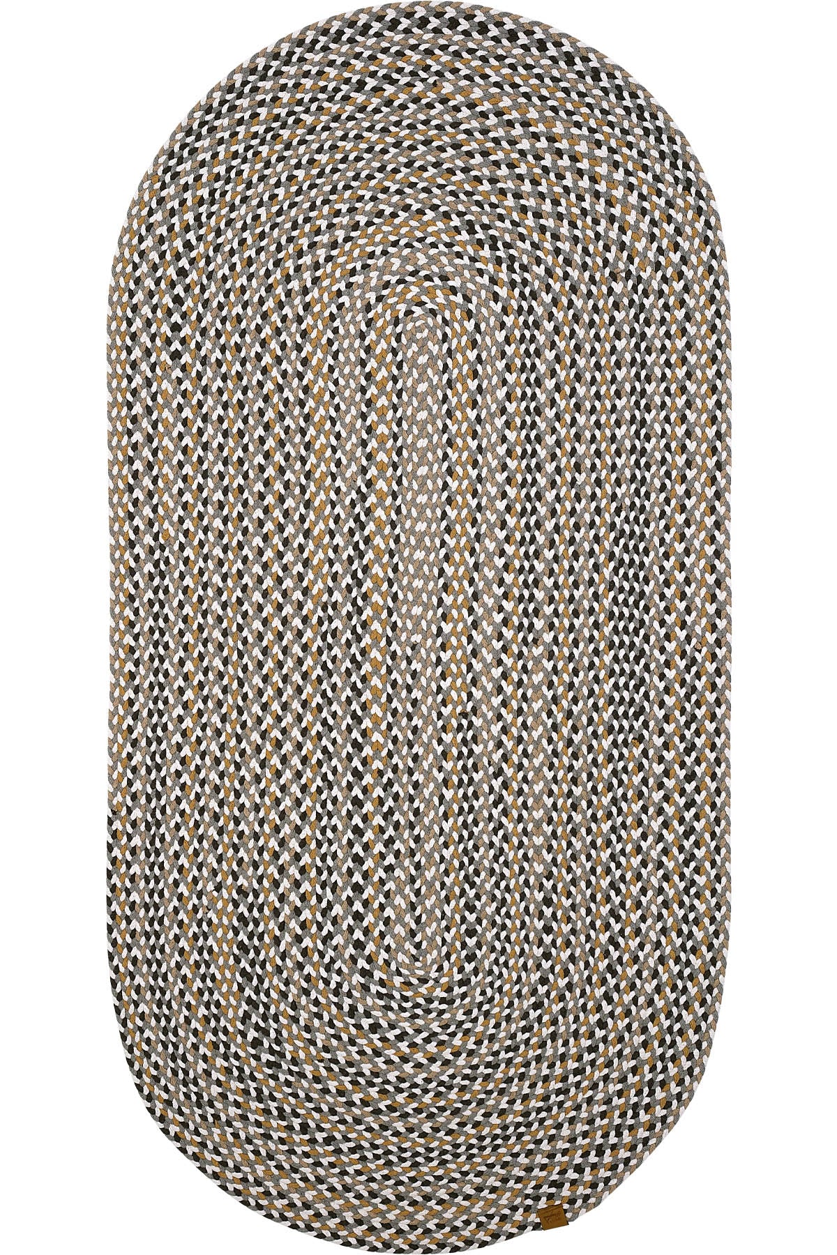 Cool Halı Glenn 618 Gri Kahve El Dokuması Dekoratif Oval Halı