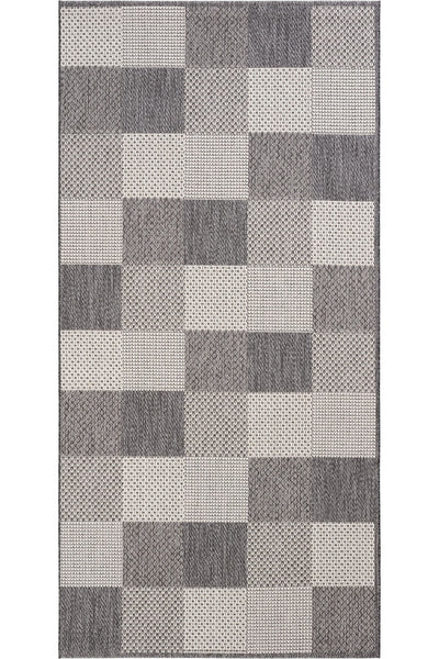 Cool Halı Grande 01 Gri Kaymaz Tabanlı Kilim