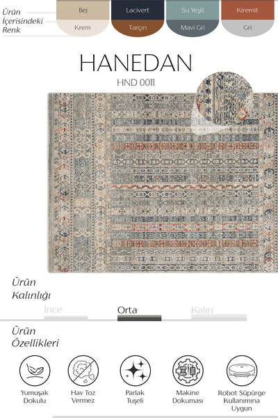 Cool Halı Hanedan 0011 Etnik Desenli Halı