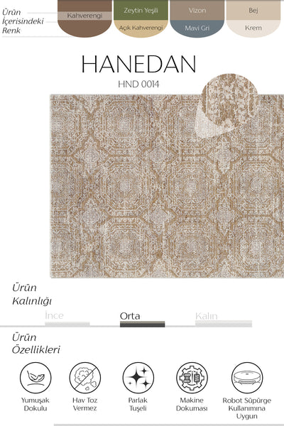 Cool Halı Hanedan 0014 Etnik Desenli Halı