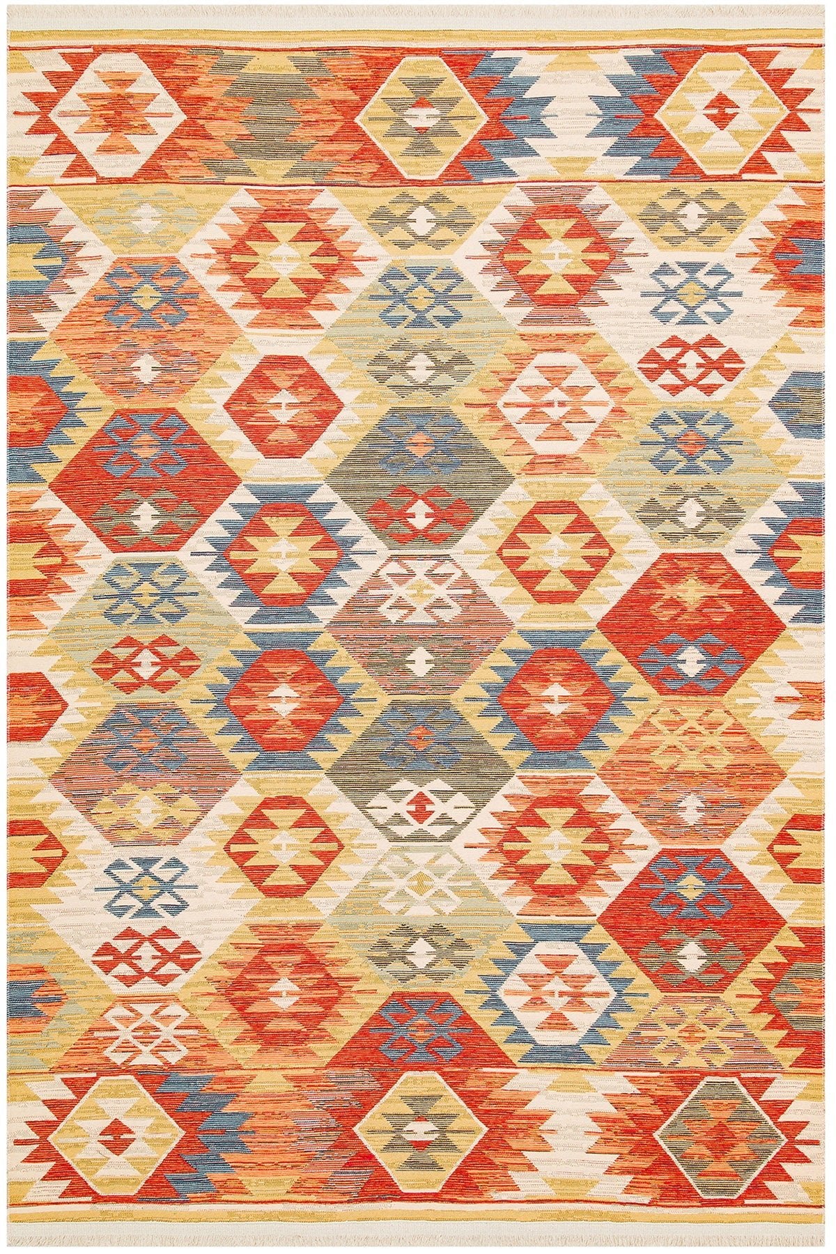 Cool Halı Kenzo 01 Makinede Yıkanabilir Renkli Kilim