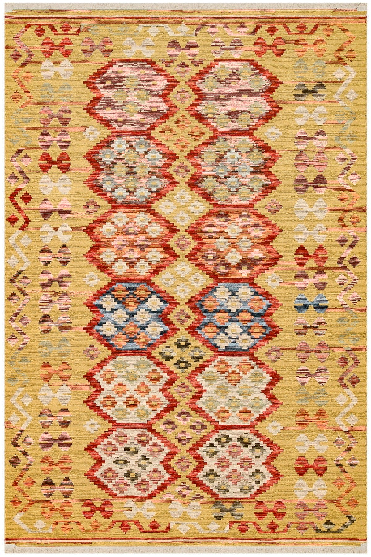 Cool Halı Kenzo 03 Makinede Yıkanabilir Renkli Kilim