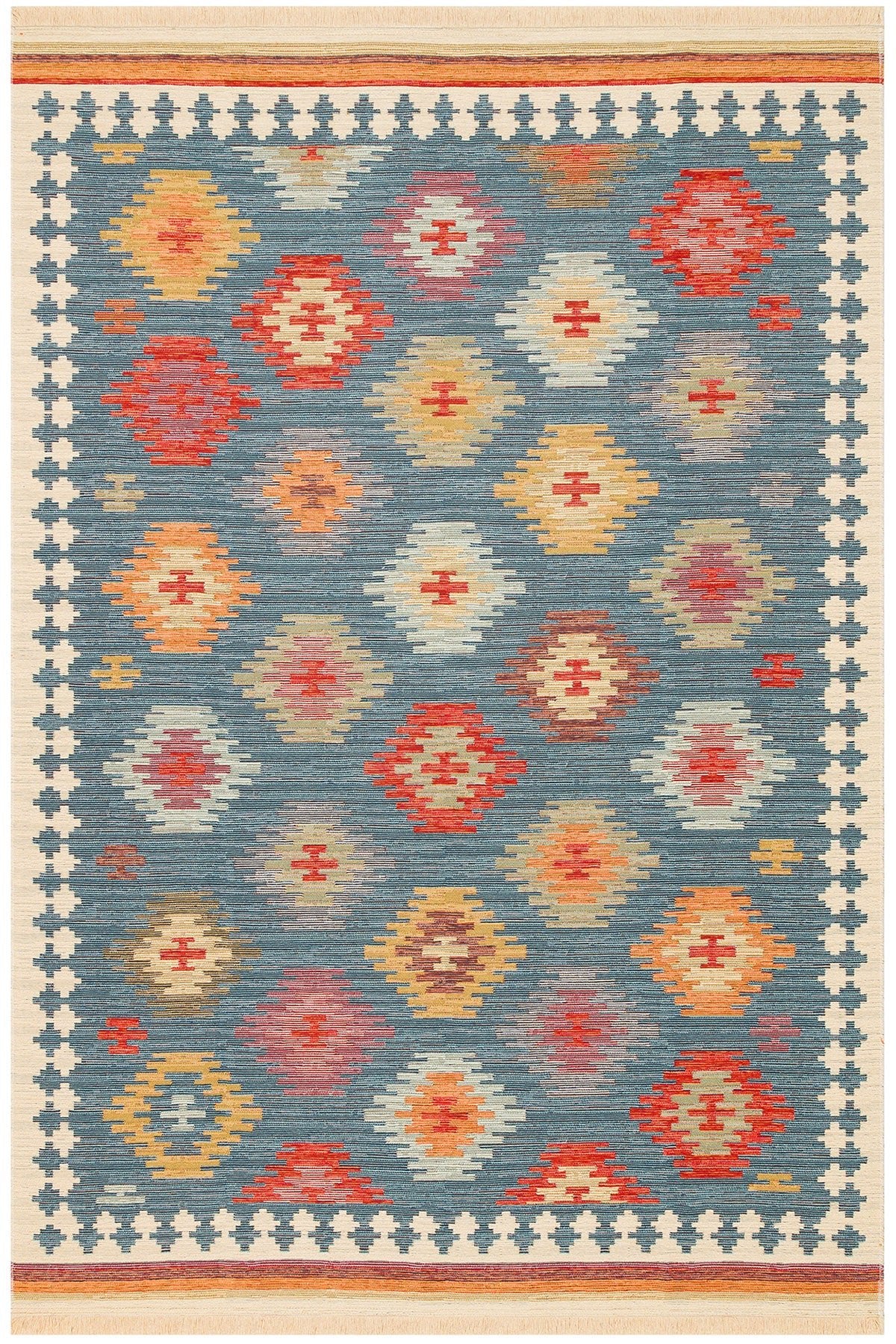 Cool Halı Kenzo 04 Makinede Yıkanabilir Renkli Kilim