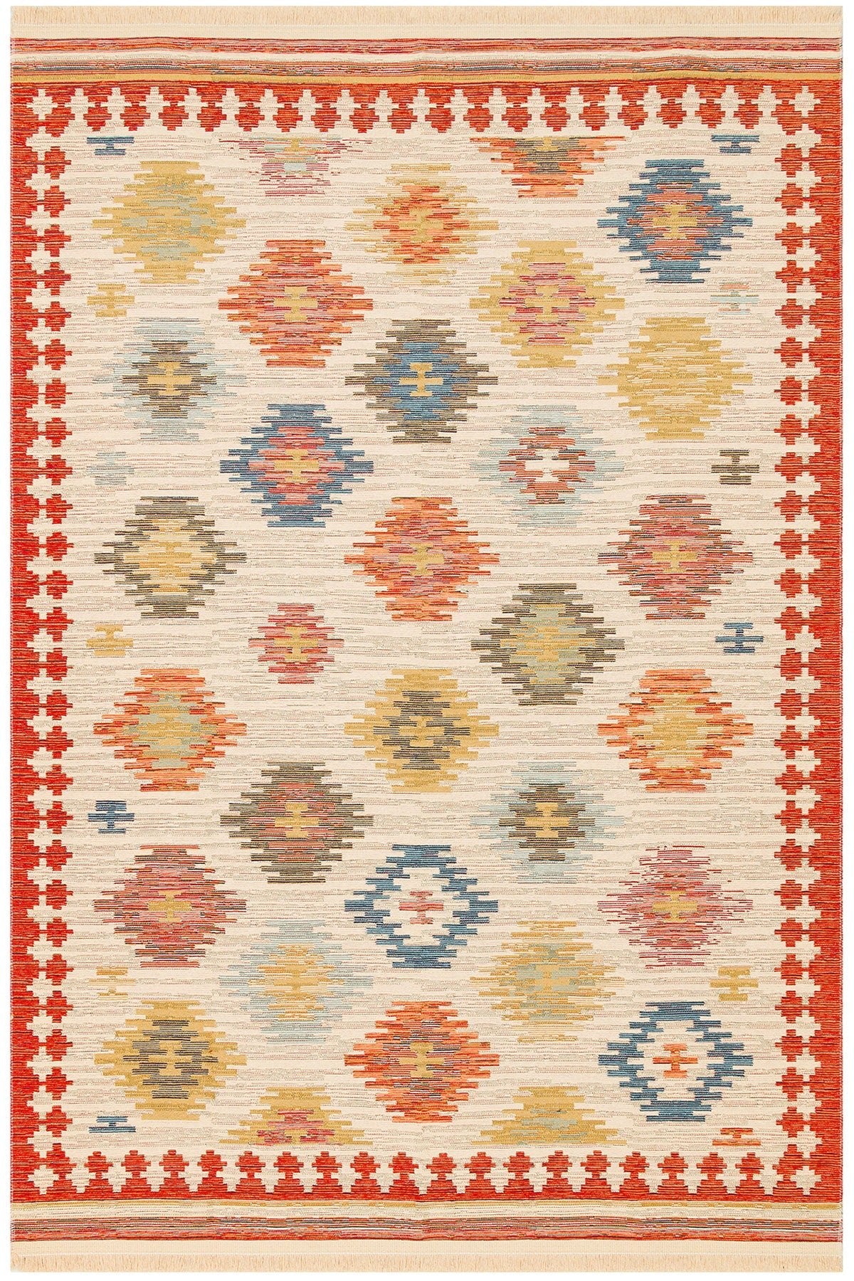 Cool Halı Kenzo 04 Makinede Yıkanabilir Renkli Kilim