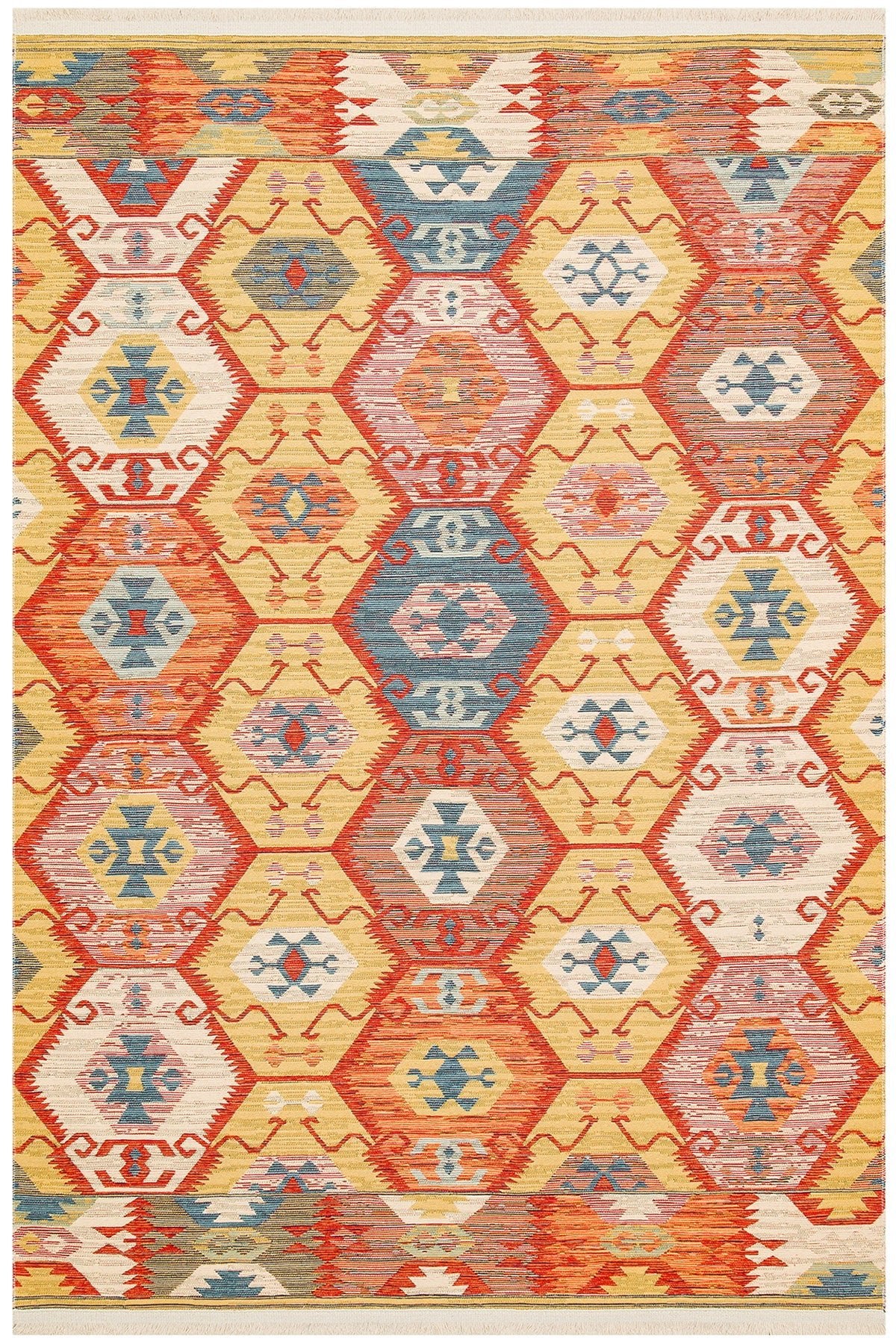 Cool Halı Kenzo 06 Makinede Yıkanabilir Renkli Kilim