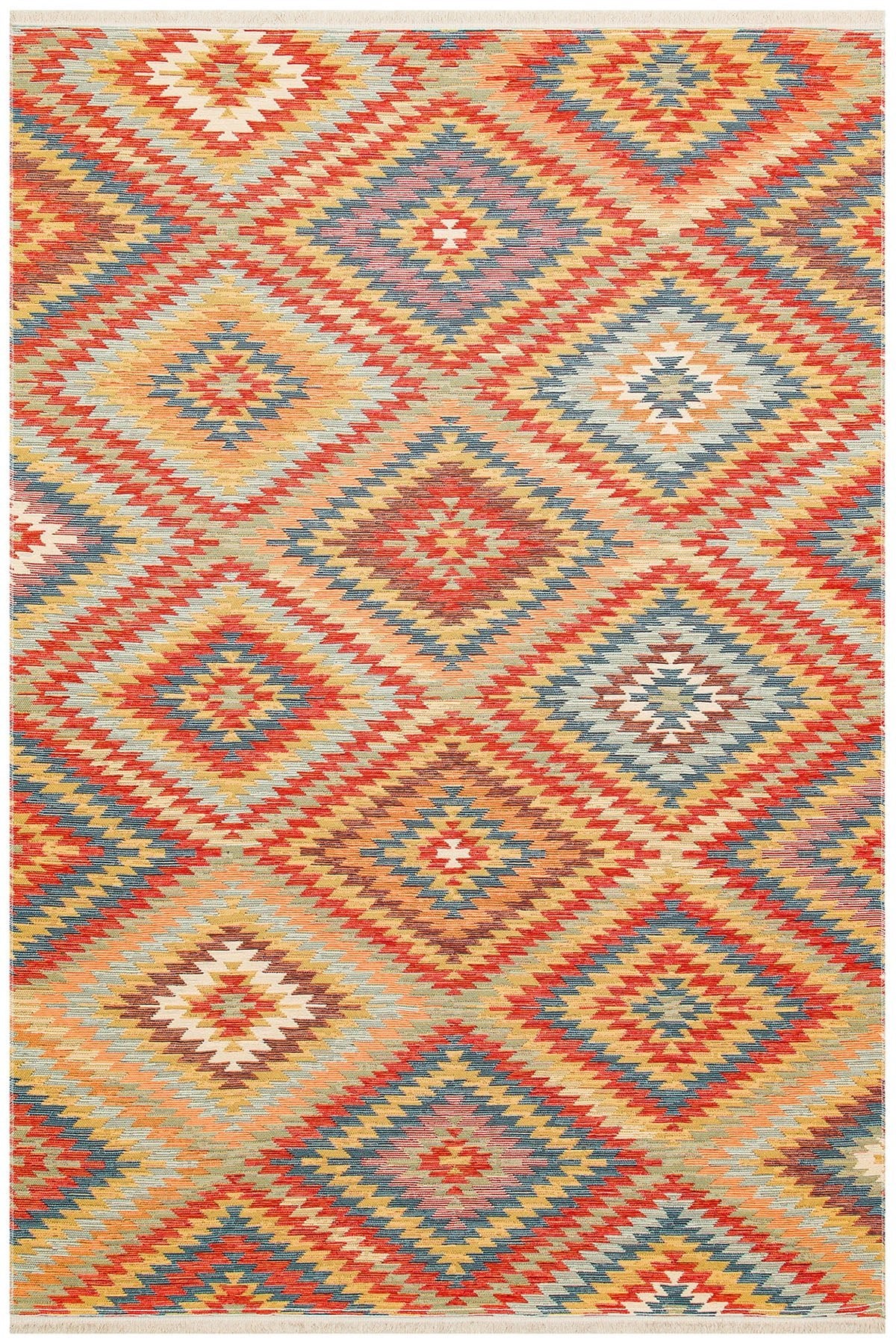 Cool Halı Kenzo 07 Makinede Yıkanabilir Renkli Kilim
