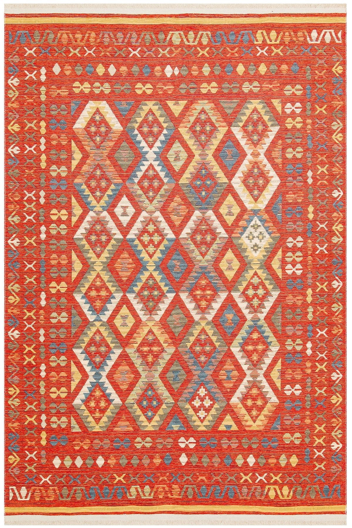 Cool Halı Kenzo 08 Makinede Yıkanabilir Renkli Kilim