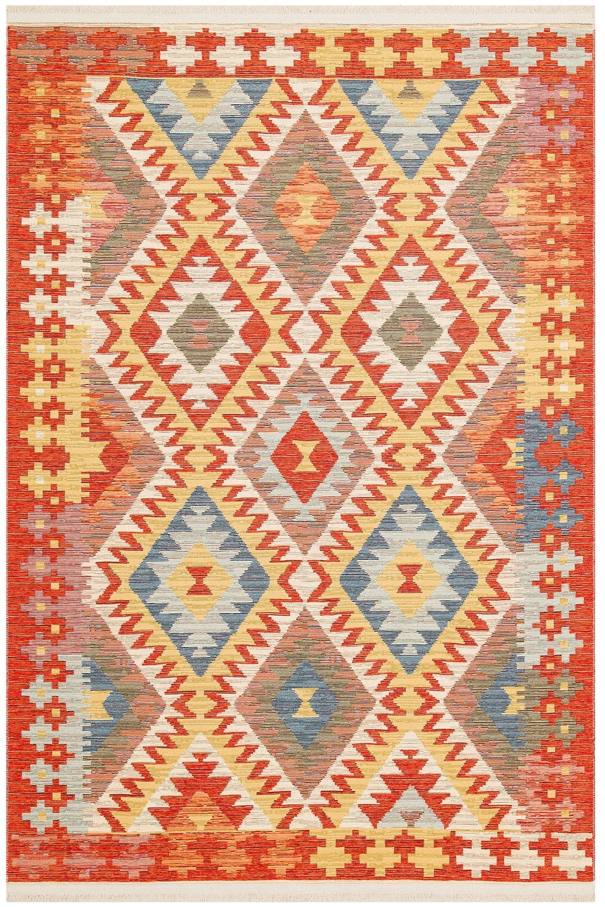 Cool Halı Kenzo 09 Makinede Yıkanabilir Renkli Kilim