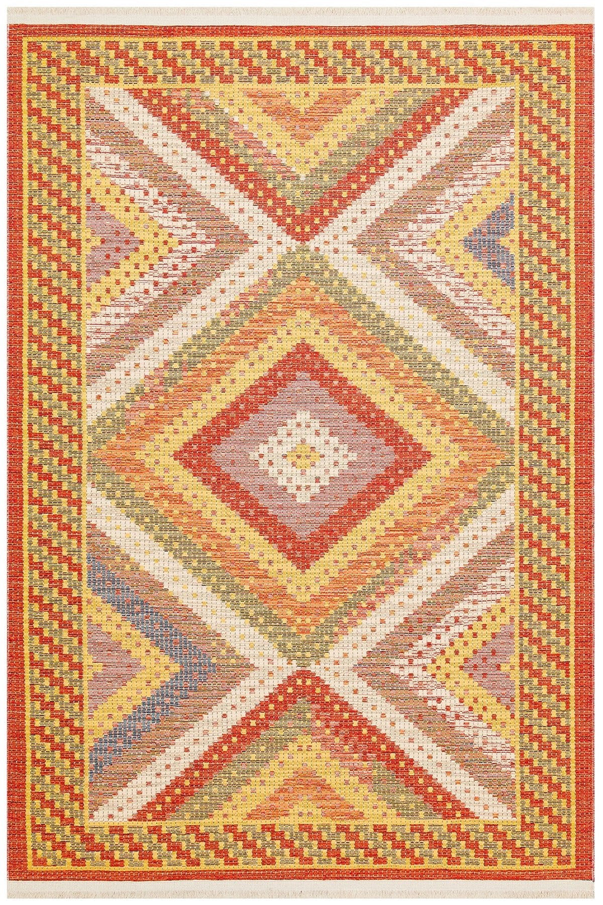 Cool Halı Kenzo 10 Makinede Yıkanabilir Renkli Kilim