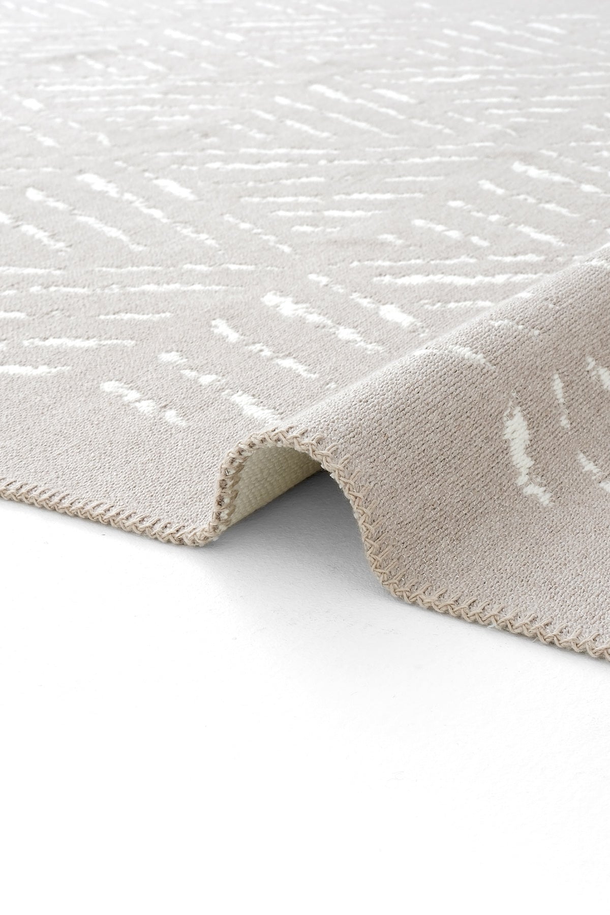 Cool Halı Bej Makinede Yıkanabilir Çift Taraflı Kilim | Cool Halı