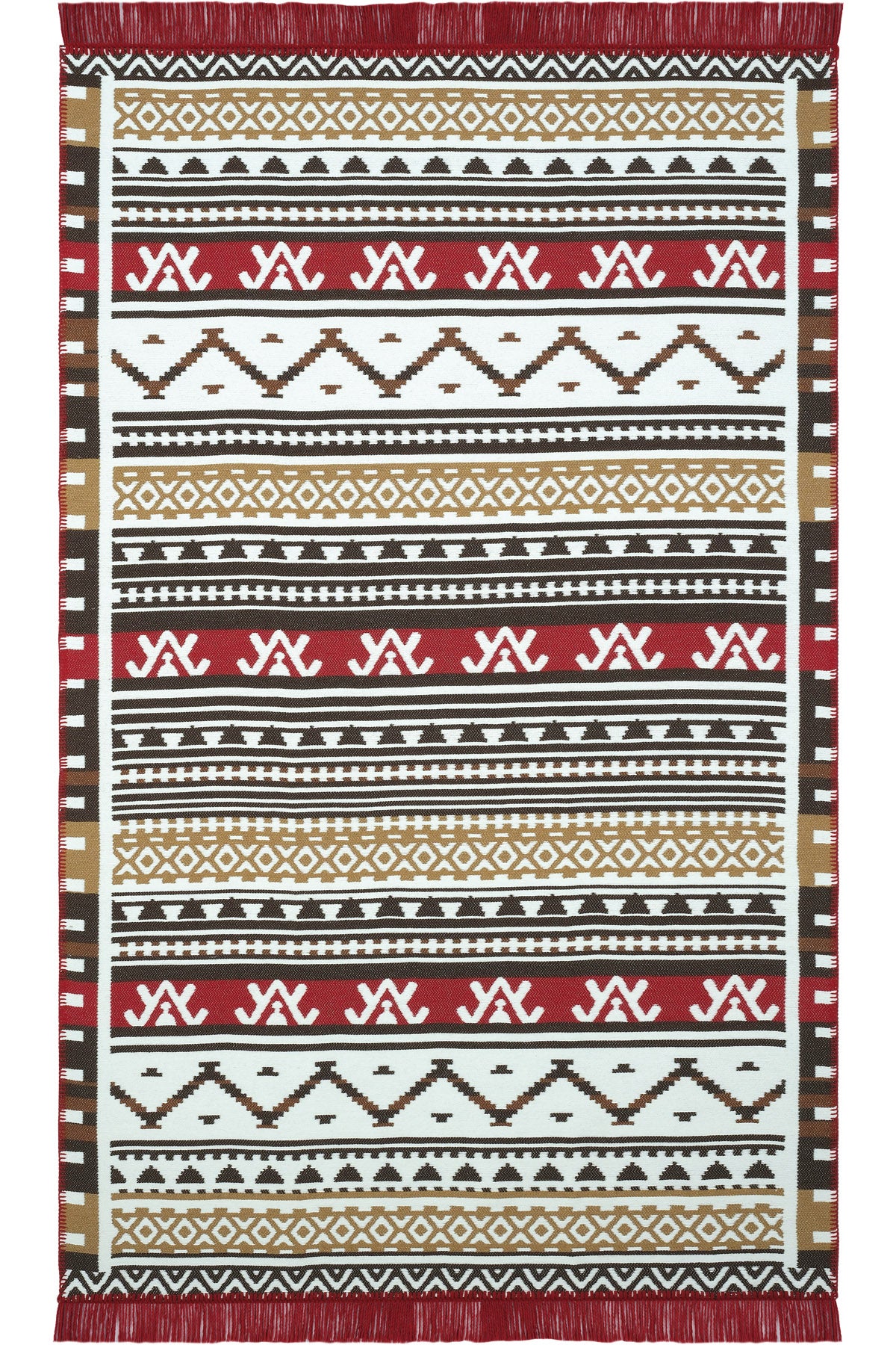 Cool Halı Lovely 293A Renkli Makinede Yıkanabilir Çift Taraflı Kilim