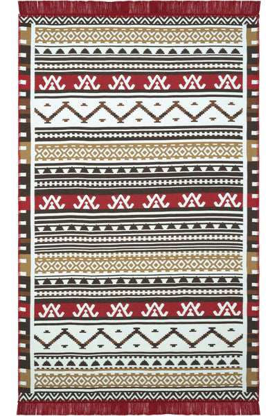 Cool Halı Lovely 293A Renkli Makinede Yıkanabilir Çift Taraflı Kilim