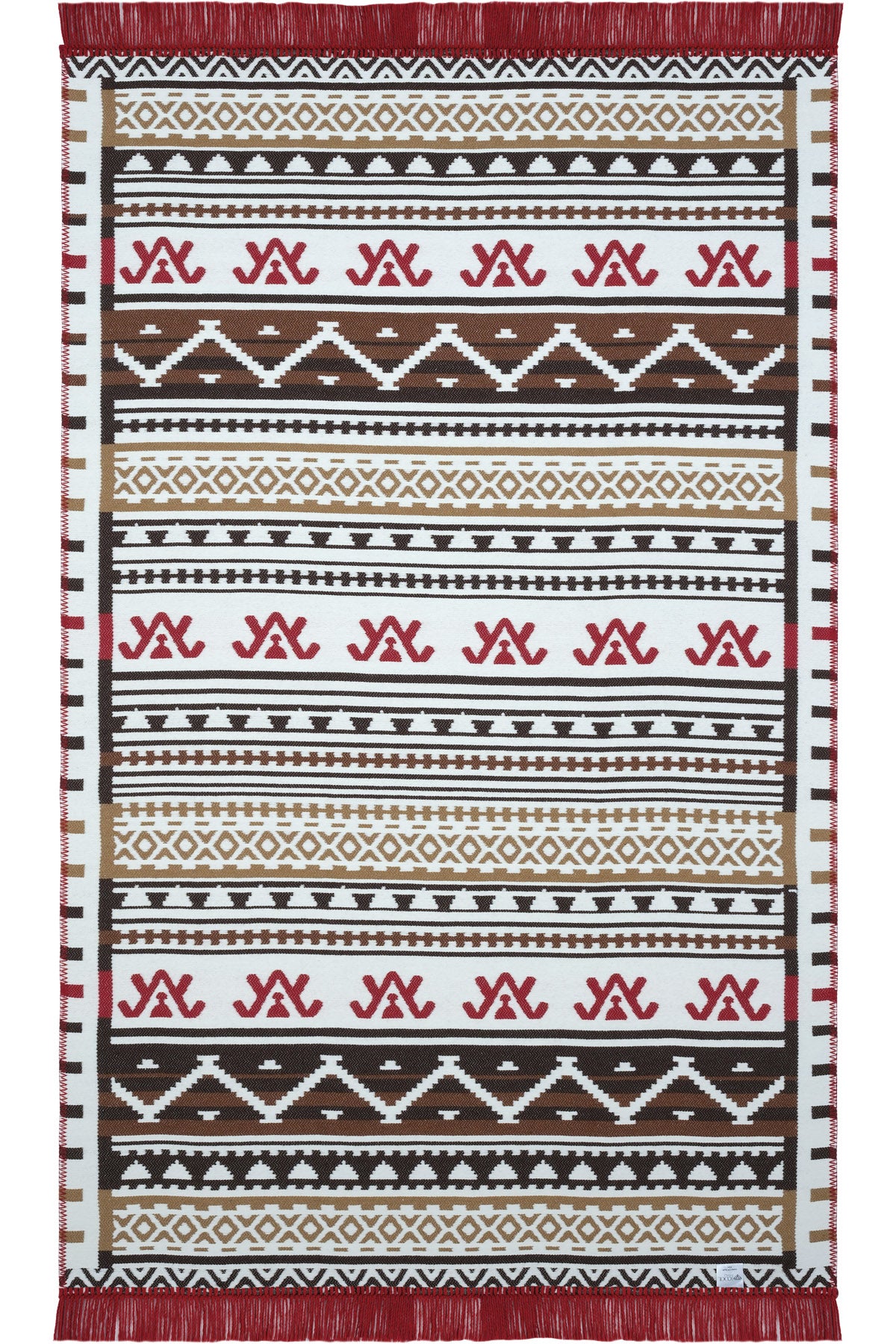 Cool Halı Lovely 293A Renkli Makinede Yıkanabilir Çift Taraflı Kilim