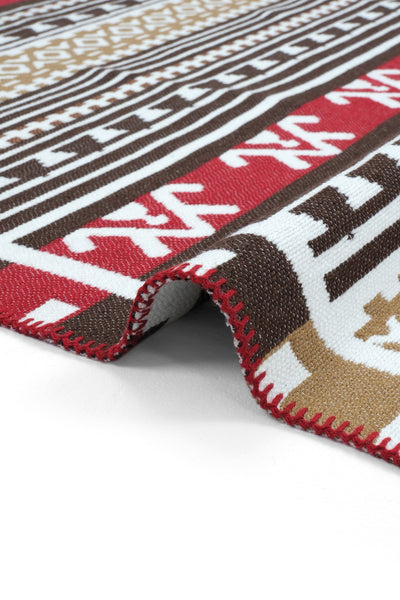Cool Halı Lovely 293A Renkli Makinede Yıkanabilir Çift Taraflı Kilim