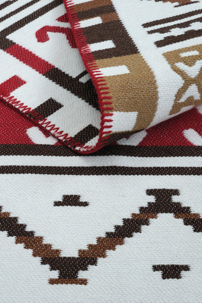 Cool Halı Lovely 293A Renkli Makinede Yıkanabilir Çift Taraflı Kilim