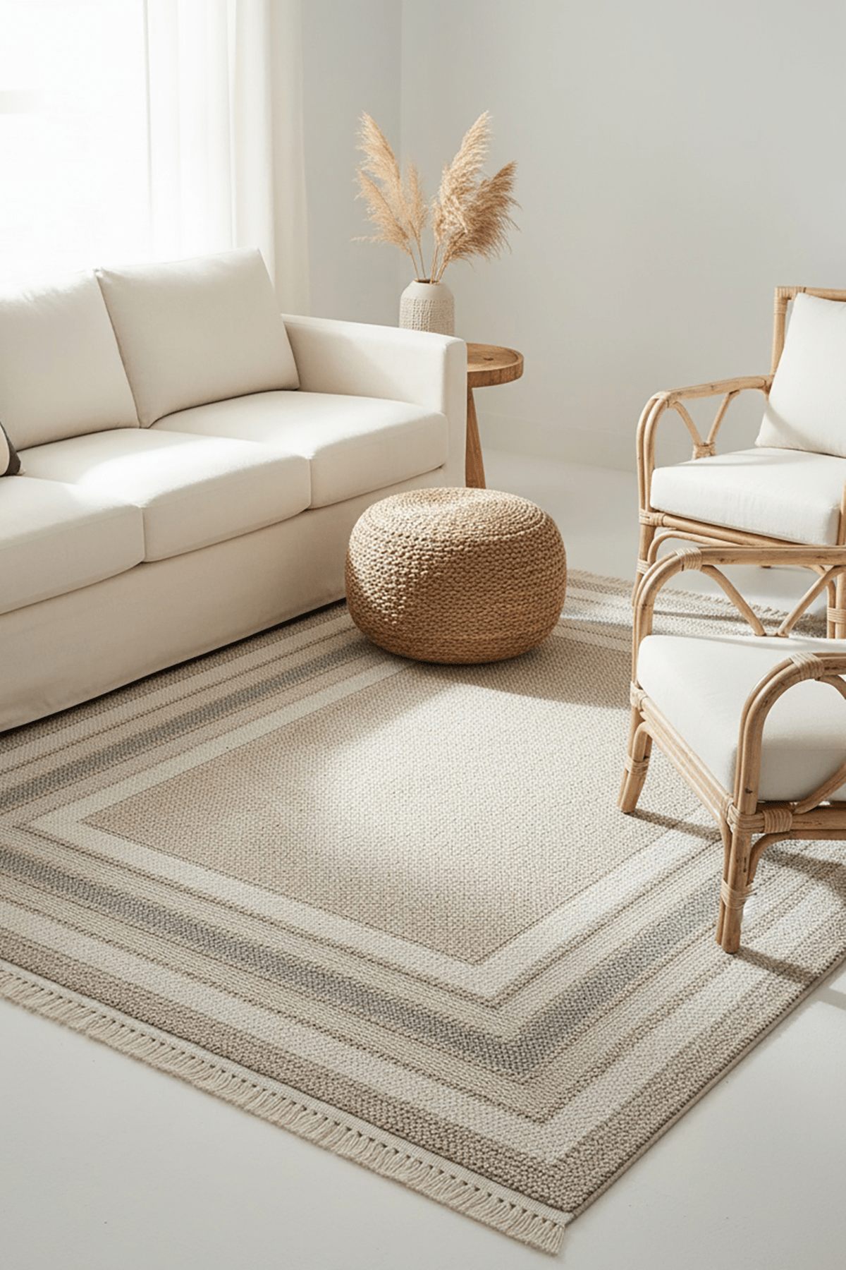 Cool Halı Mikasa MKS 04 Bej Gri Örgü Dokuma Modern Halı | Cool Halı