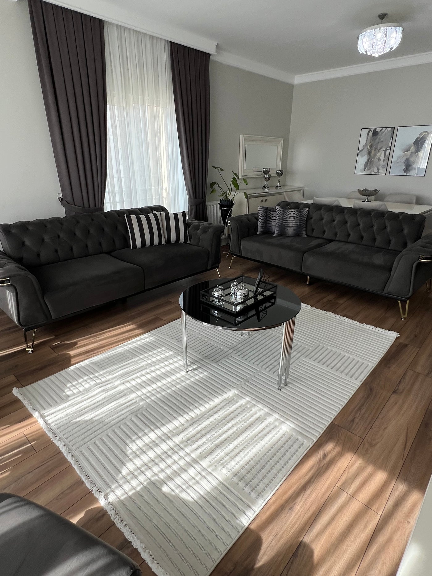 Cool Halı Oliver 9201 Krem Yumuşak Tuşeli Modern Kesme Halı