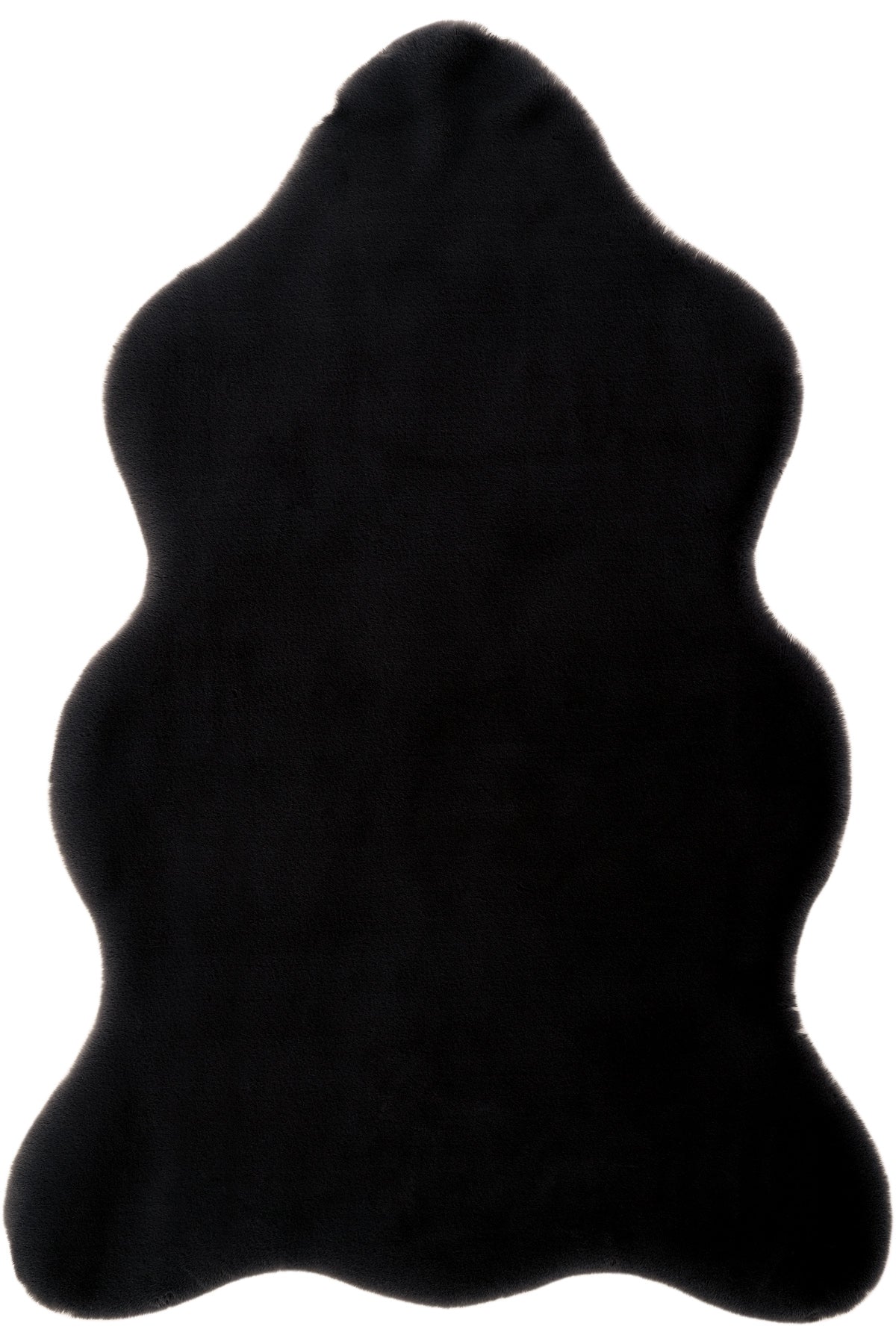Cool Halı Peluş Siyah Makinede Yıkanabilir Post Halı