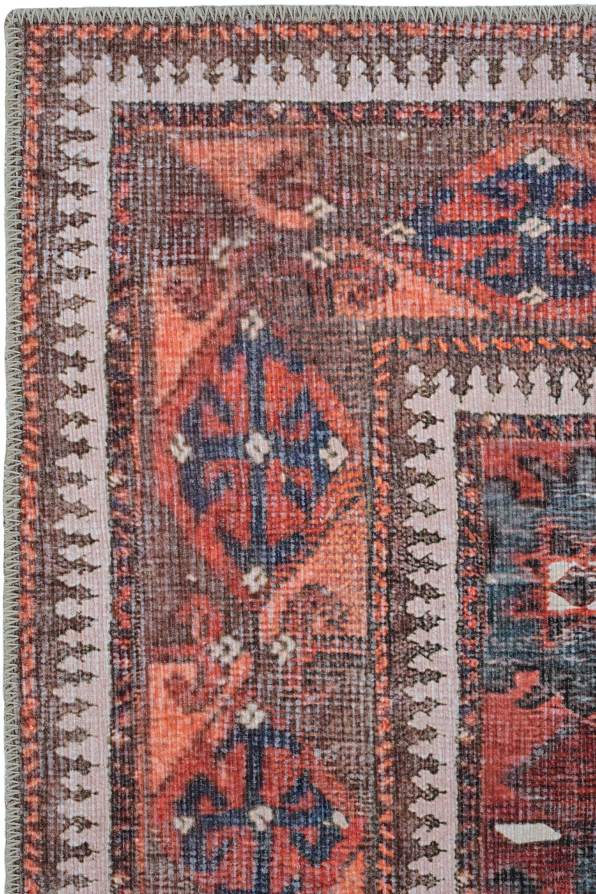 Cool Halı Private Bordo Krem Vintage Halı