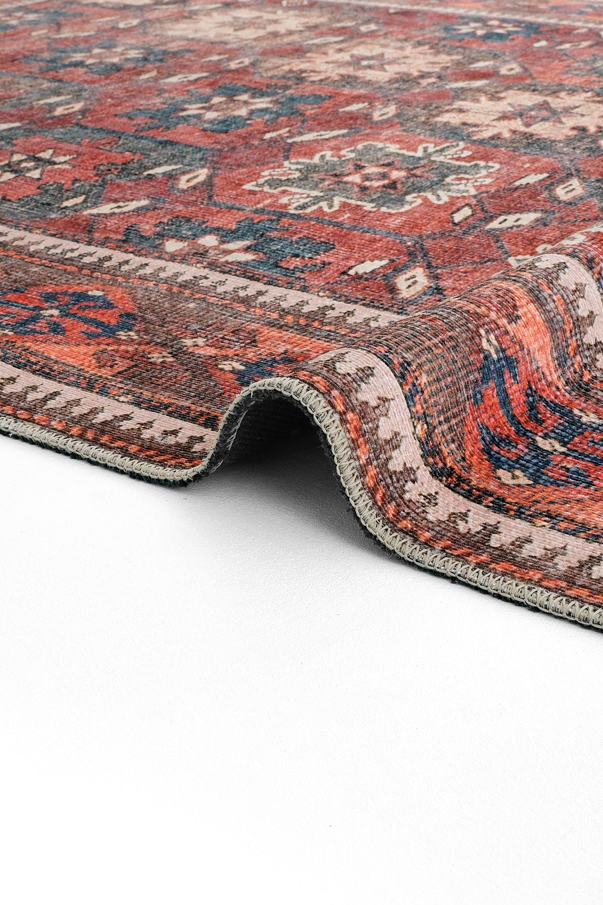 Cool Halı Private Bordo Krem Vintage Halı