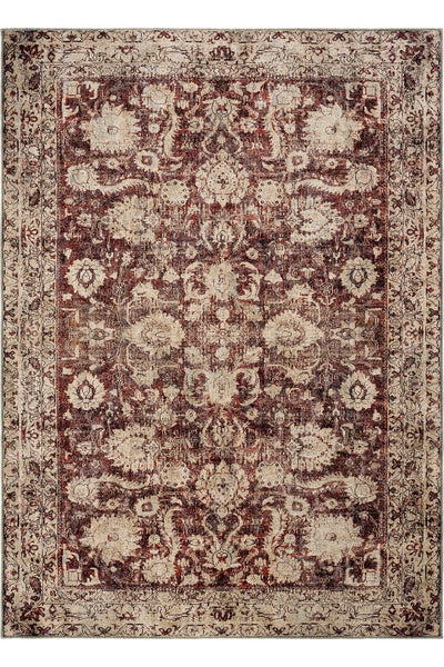 Cool Halı Private 61-048 Bordo Renkli Vintage Halı