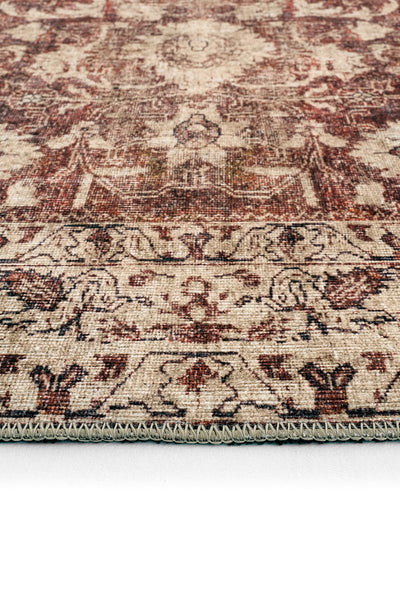 Cool Halı Private 61-048 Bordo Renkli Vintage Halı