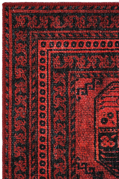 Cool Halı Private 61-080 Bordo Siyah Vintage Halı