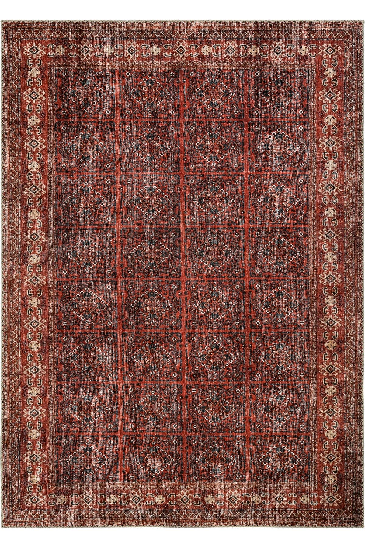 Cool Halı Private 61-059 Bordo Vintage Halı