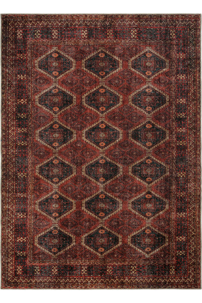 Cool Halı Private 61-058 Koyu Bordo Renkli Vintage Halı