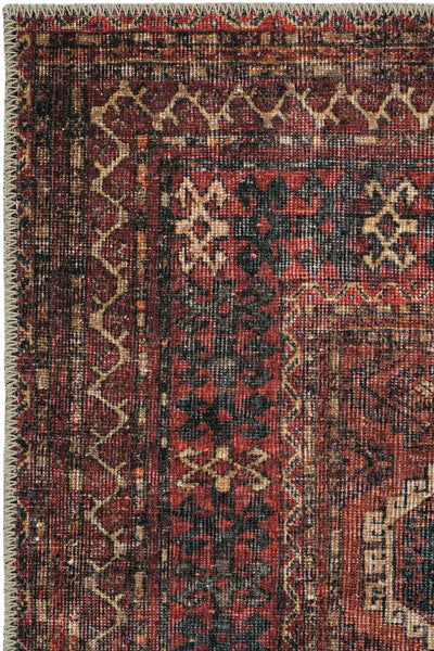 Cool Halı Private 61-058 Koyu Bordo Renkli Vintage Halı