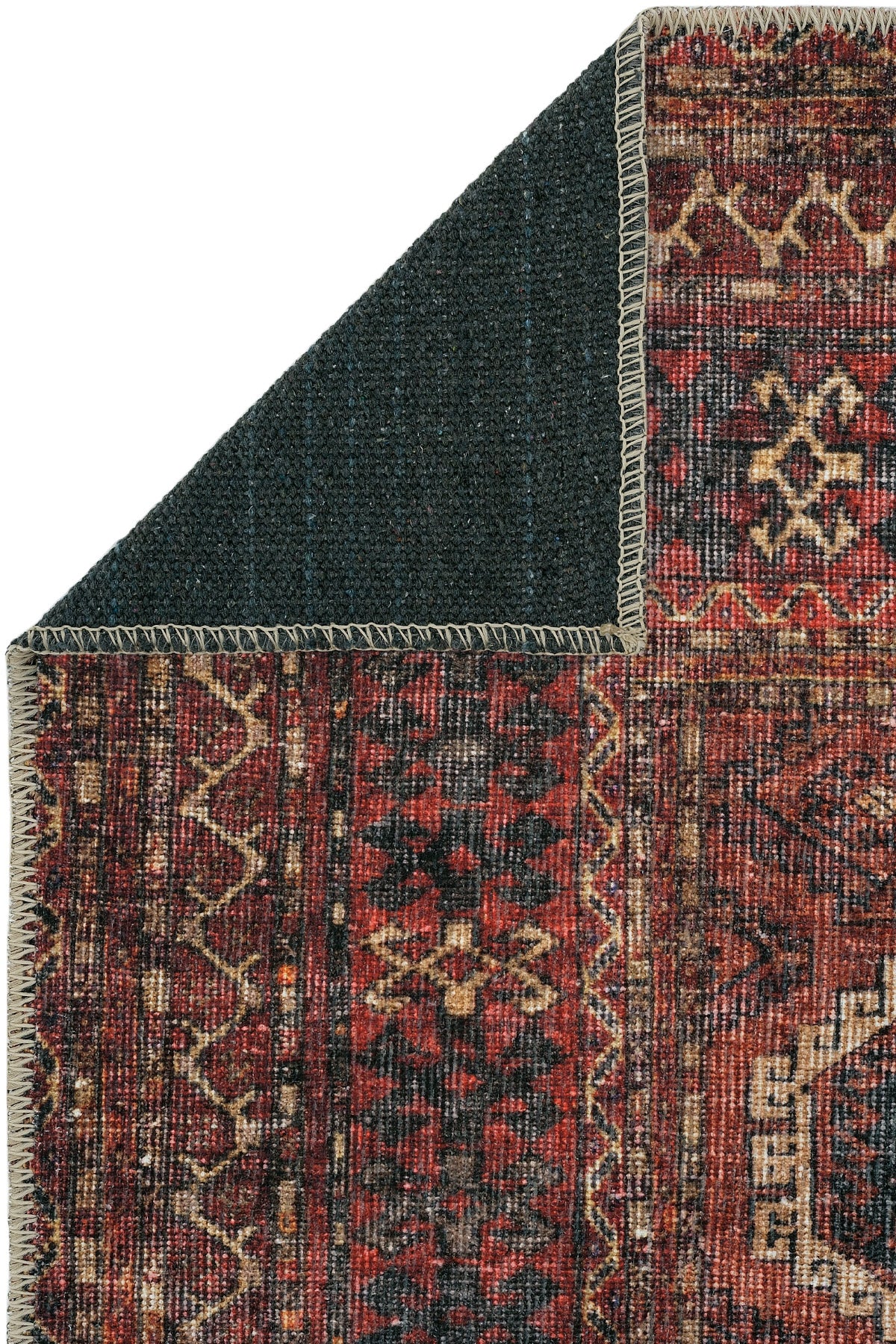 Cool Halı Private 61-058 Koyu Bordo Renkli Vintage Halı