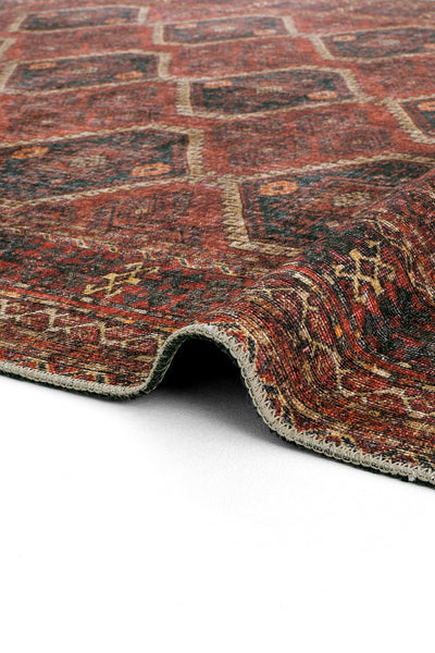 Cool Halı Private 61-058 Koyu Bordo Renkli Vintage Halı