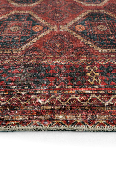 Cool Halı Private 61-058 Koyu Bordo Renkli Vintage Halı