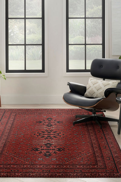 Cool Halı Private Koyu Bordo Vintage Halı